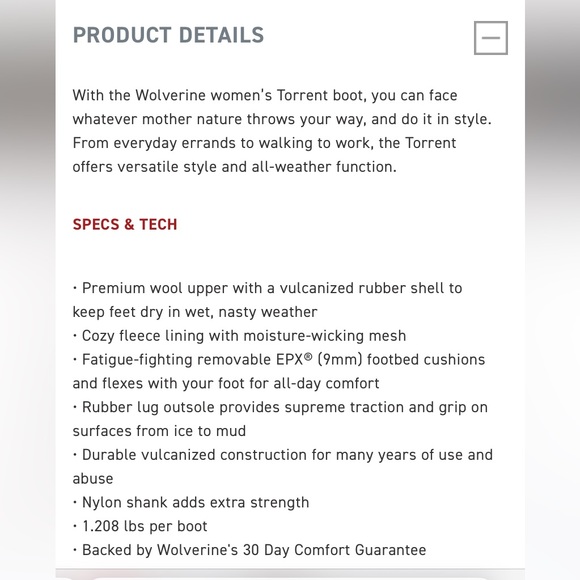 New Women’s wolverine torrent boots 8 1/2 M - Picture 9 of 9